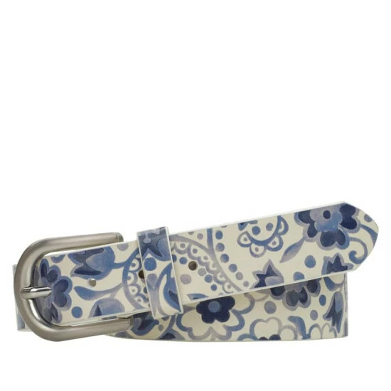 Promo π Patricia Nash Vietri Printed Adjustable Leather Belt Blue Italian Folklore π 9 Promo π Patricia Nash Vietri Printed Adjustable Leather Belt Blue Italian Folklore π - Image 7