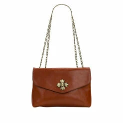 Hot Sale β Patricia Nash Meldon Chain Leather Crossbody Cinnamon Vintage Veg Tan π