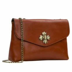 Hot Sale ⌛ Patricia Nash Meldon Chain Leather Crossbody Cinnamon Vintage Veg Tan 🎁 -Vintage Leather Handbag Store unnamed file 711