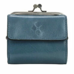 Discount ❤️ Patricia Nash Astor Leather Wallet Safflower Blue Oil Waxed Nappa 👏 -Vintage Leather Handbag Store unnamed file 739