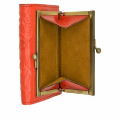 New ❤️ Patricia Nash Reiti Leather Wallet Coral Tooled 😍 -Vintage Leather Handbag Store unnamed file 75