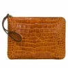 Flash Sale ⭐ Patricia Nash Cassini Croco-Embossed Leather Wristlet Cognac Croc 🤩