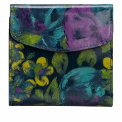 Best Pirce 🎉 Patricia Nash Reiti Leather Bi-Fold Wallet With RFID Protection Deep Blue Nature ✔️ -Vintage Leather Handbag Store unnamed file 806