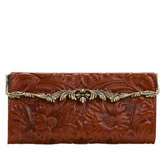 Cheapest π Patricia Nash Loxley Leather Wallet With RFID Protection Tan Tooled π 8 Cheapest π Patricia Nash Loxley Leather Wallet With RFID Protection Tan Tooled π - Image 6