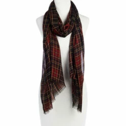 New ⭐ Patricia Nash Tartan Printed Scarf Red Tartan 🎉