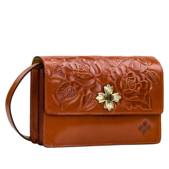 Hot Sale π₯° Patricia Nash Consilina Floret Leather Crossbody Bag Citrus Rose π 5 Hot Sale π₯° Patricia Nash Consilina Floret Leather Crossbody Bag Citrus Rose π - Image 3