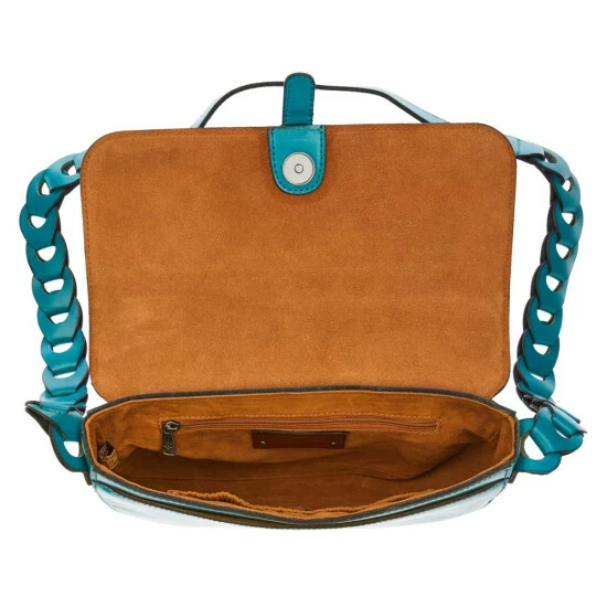 Best Sale π₯ Patricia Nash Vilette Leather Chain-Link Shoulder Bag Teal βοΈ 6 Best Sale π₯ Patricia Nash Vilette Leather Chain-Link Shoulder Bag Teal βοΈ - Image 4