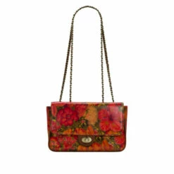 Vintage Leather Handbag Store 10 Brand new π₯° Patricia Nash Lorenza Chain Leather Crossbody Scarlet π