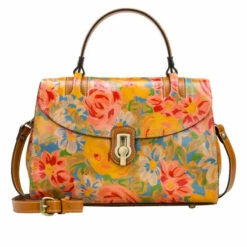 Hot Sale ❤️ Patricia Nash Stintino Vintage Leather Flap Satchel Burnt Yellow Lizard ✨ -Vintage Leather Handbag Store unnamed file 955