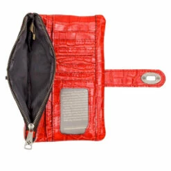 New 💯 Patricia Nash Annesley Leather Wristlet Wallet Yellow Croc 😍 -Vintage Leather Handbag Store unnamed file 982