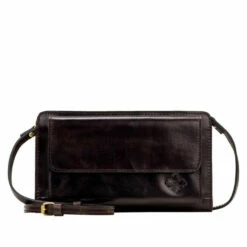 Best Sale ✨ Patricia Nash Azario Leather Crossbody Organizer Chocolate Distressed ⌛